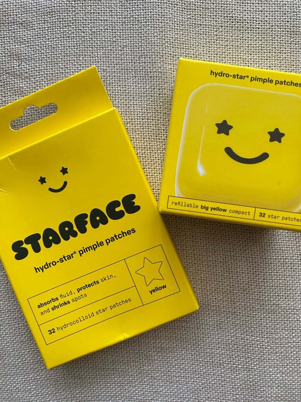 Starface Hydro-Star Pimple Patches with Refillable Big Yellow Compact